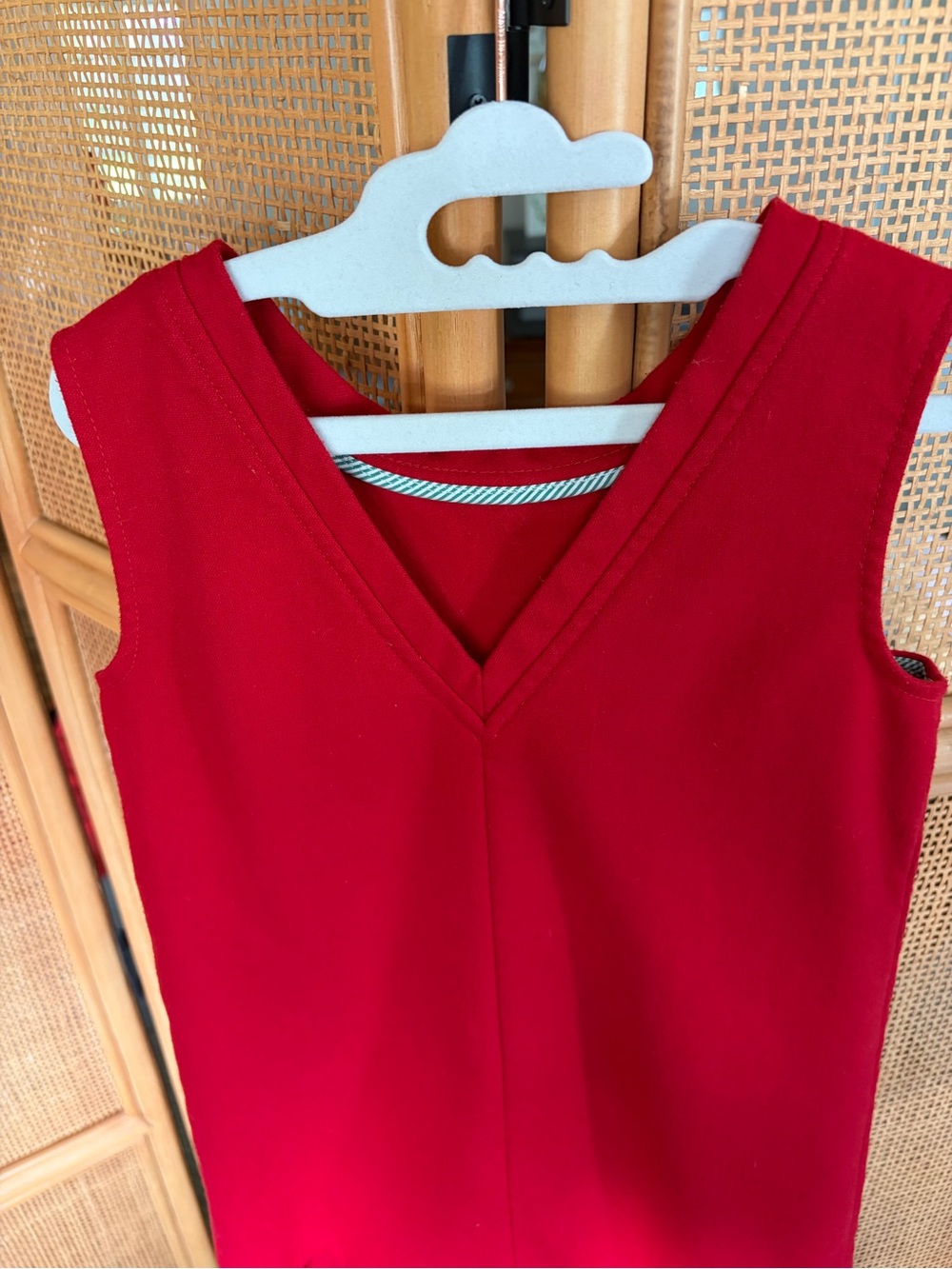 Vineyard Vines Little Girl Ruffle Hem Dress Size S 7-8 Preppy Americana - Picture 7 of 10
